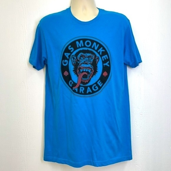 Gas Monkey Garage - Blue Gas Monkey Garage Spade Graphic T Shirt Size Medium - Picture 2 of 9